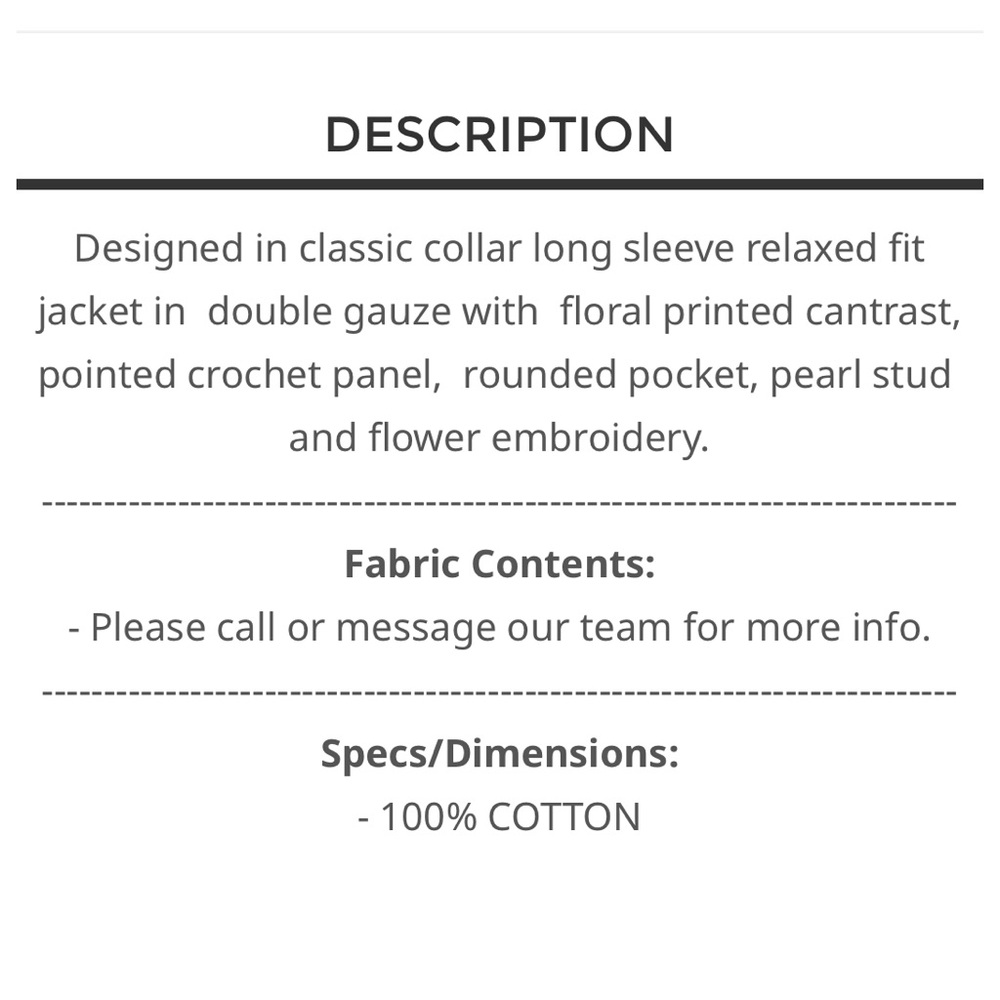 💕SALE! POL Floral Embroidered Women's Jacket - Picture 6 of 6